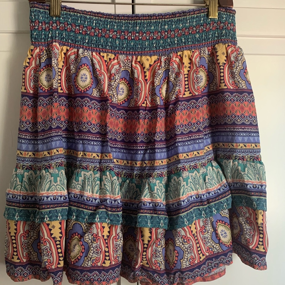 Pull-On Ruffle Detail skirt